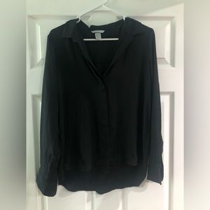H&M Black Button Down